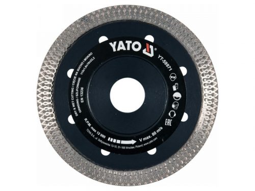 YATO Gyémánt vágókorong 115 x 1,6 x 10 x 22,2 mm folytonos