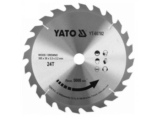 YATO Fűrésztárcsa fához 305 x 30 x 2,2 mm / 24T