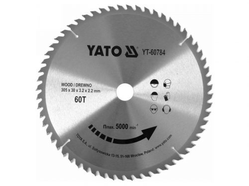 YATO Fűrésztárcsa fához 305 x 30 x 2,0 mm / 60T