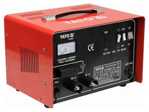 YATO Akkumulátor töltő 12-24 V / 25 A / 170-350 Ah